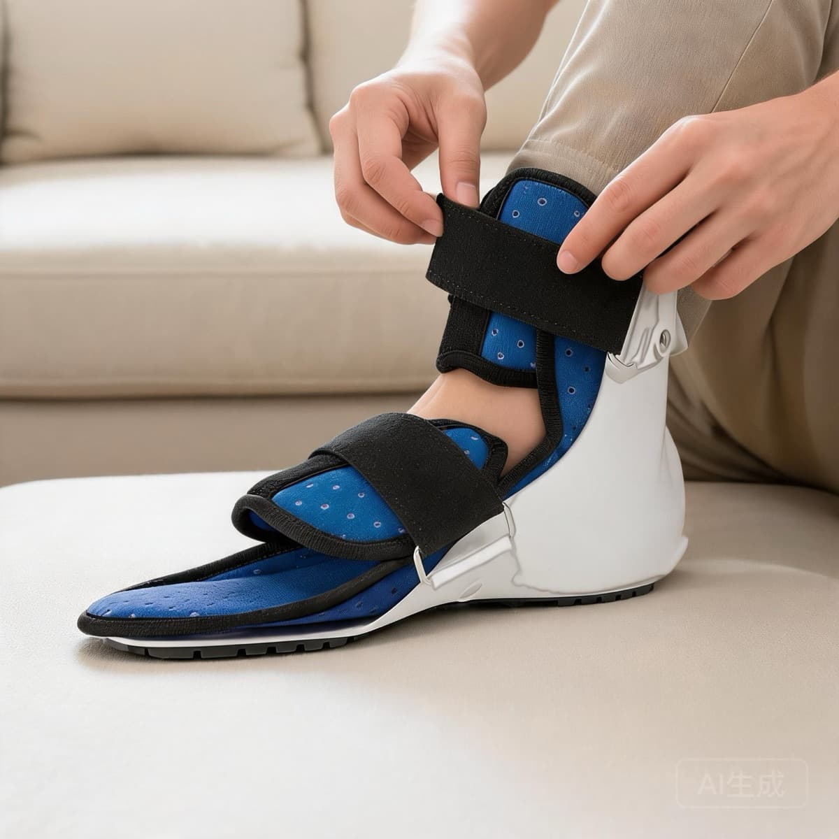 AULEXMED Ankle Stabilizer Brace Model 52004 — product fitting guidance